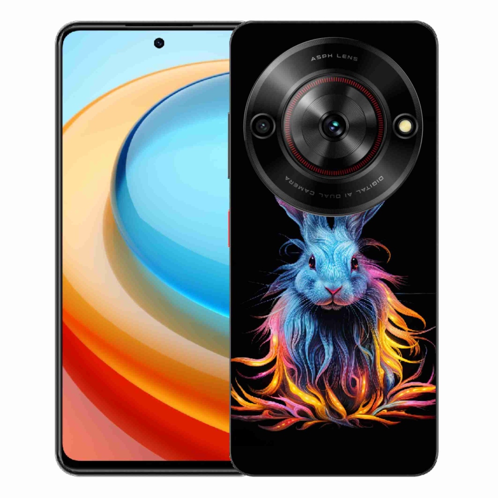 Gelový kryt mmCase na ZTE Blade A75 - abstraktní zajíc