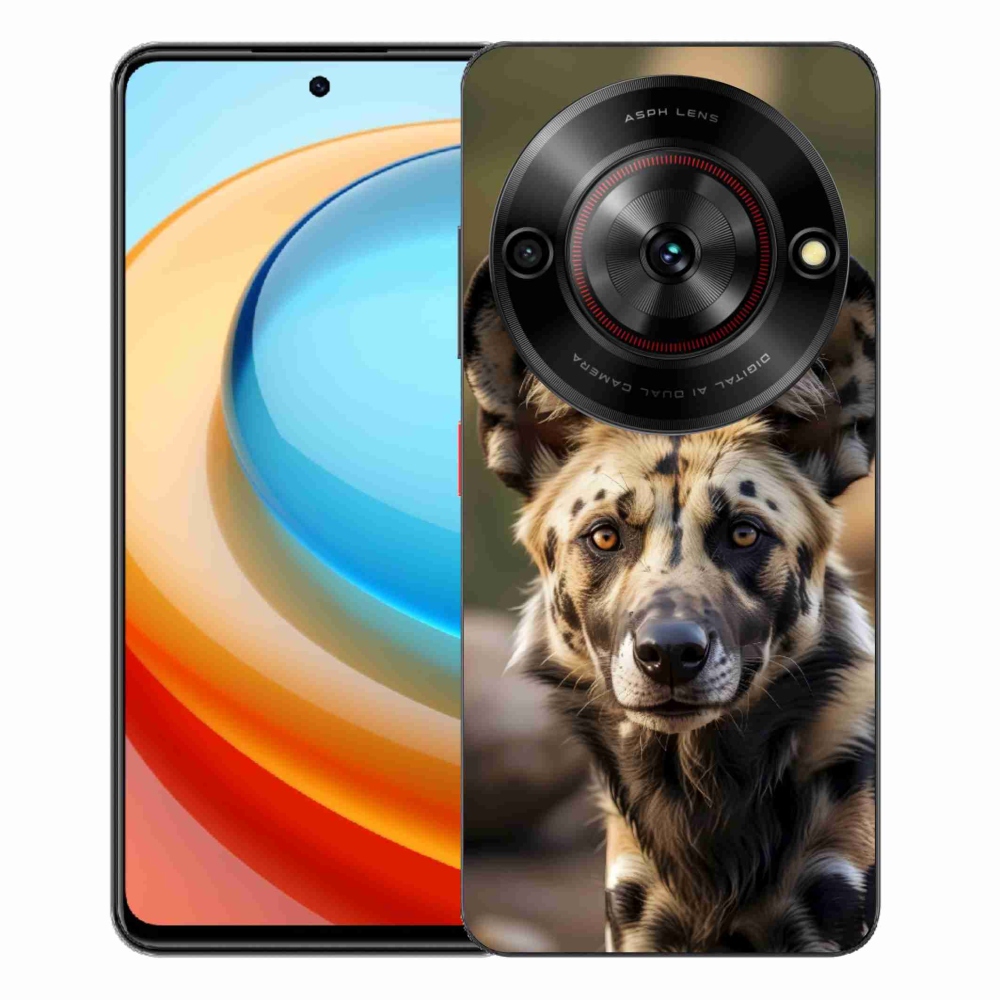 Gelový kryt mmCase na ZTE Blade A75 - africký divoký pes