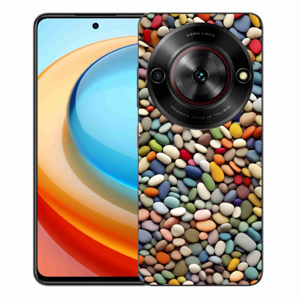 Gelový kryt mmCase na ZTE Blade A75 - barevné kamínky 2
