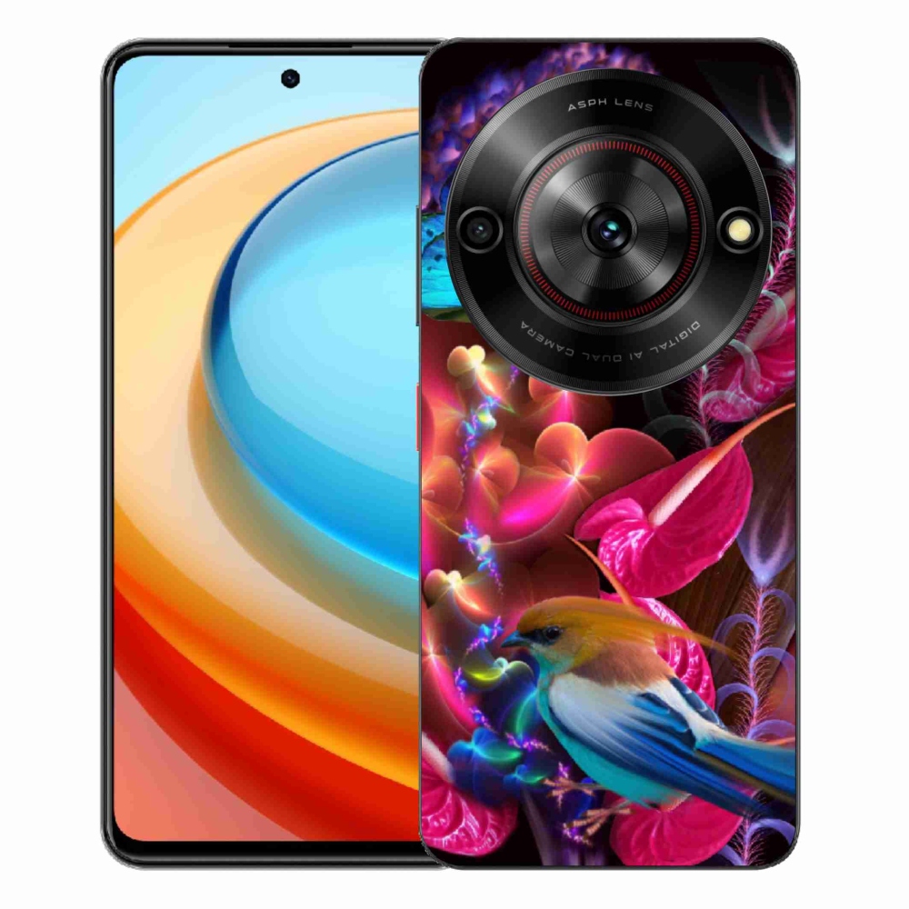 Gelový kryt mmCase na ZTE Blade A75 - barevné květiny