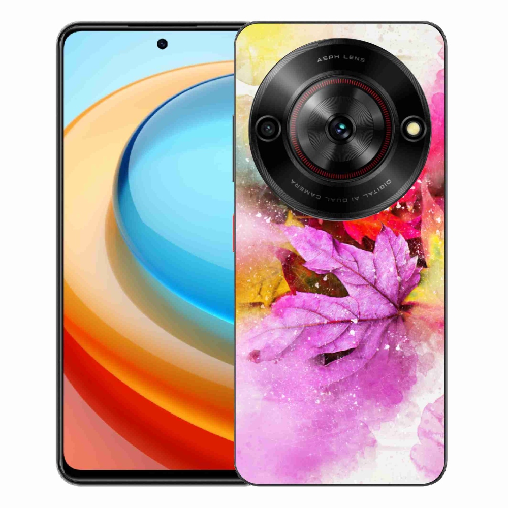 Gelový kryt mmCase na ZTE Blade A75 - barevné listy