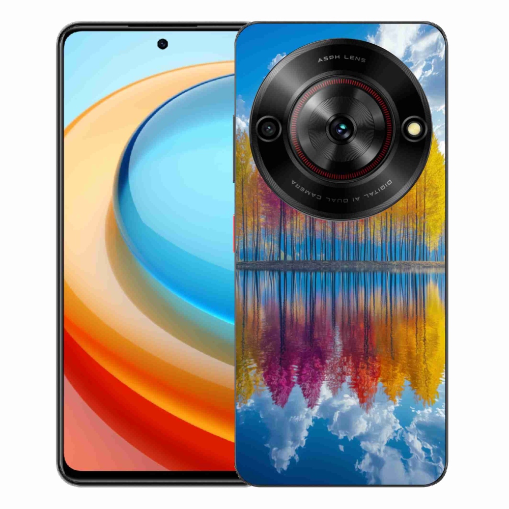 Gelový kryt mmCase na ZTE Blade A75 - barevné stromy