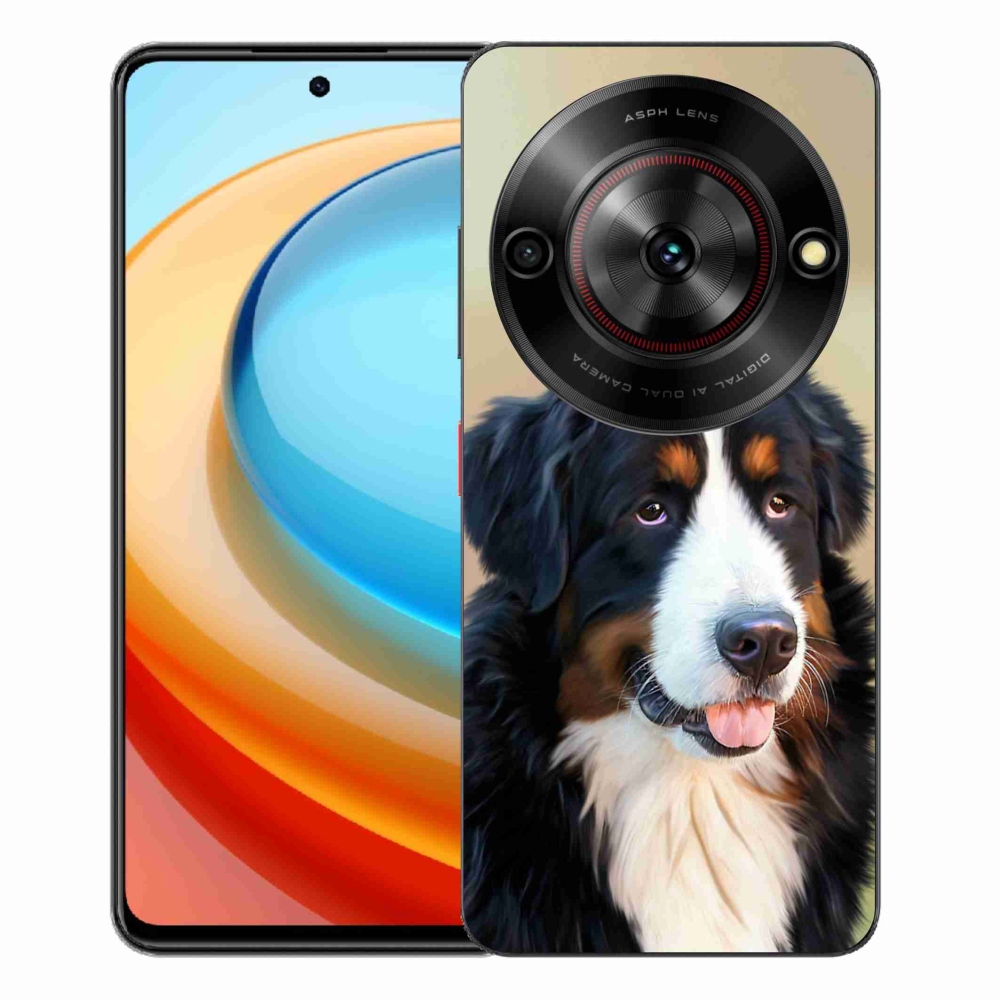 Gelový kryt mmCase na ZTE Blade A75 - bernský salašnický pes