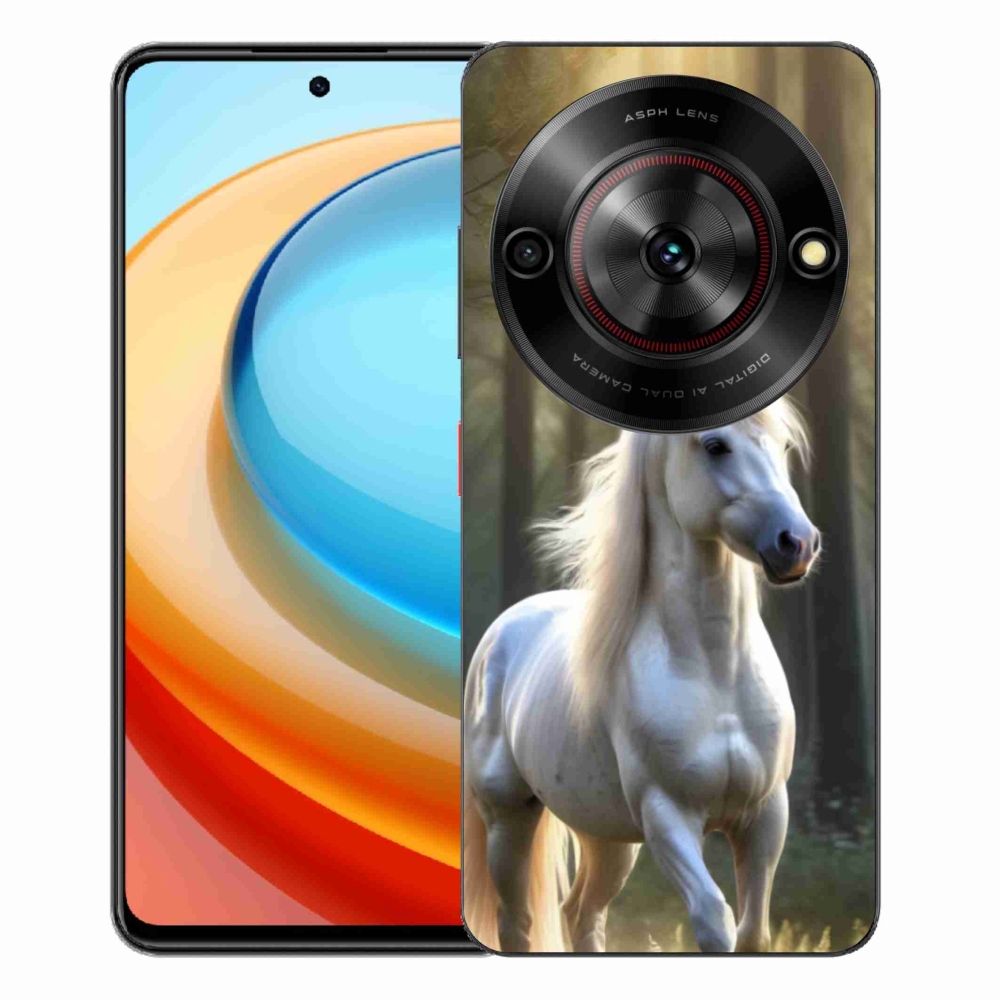 Gelový kryt mmCase na ZTE Blade A75 - bílý kůň 3