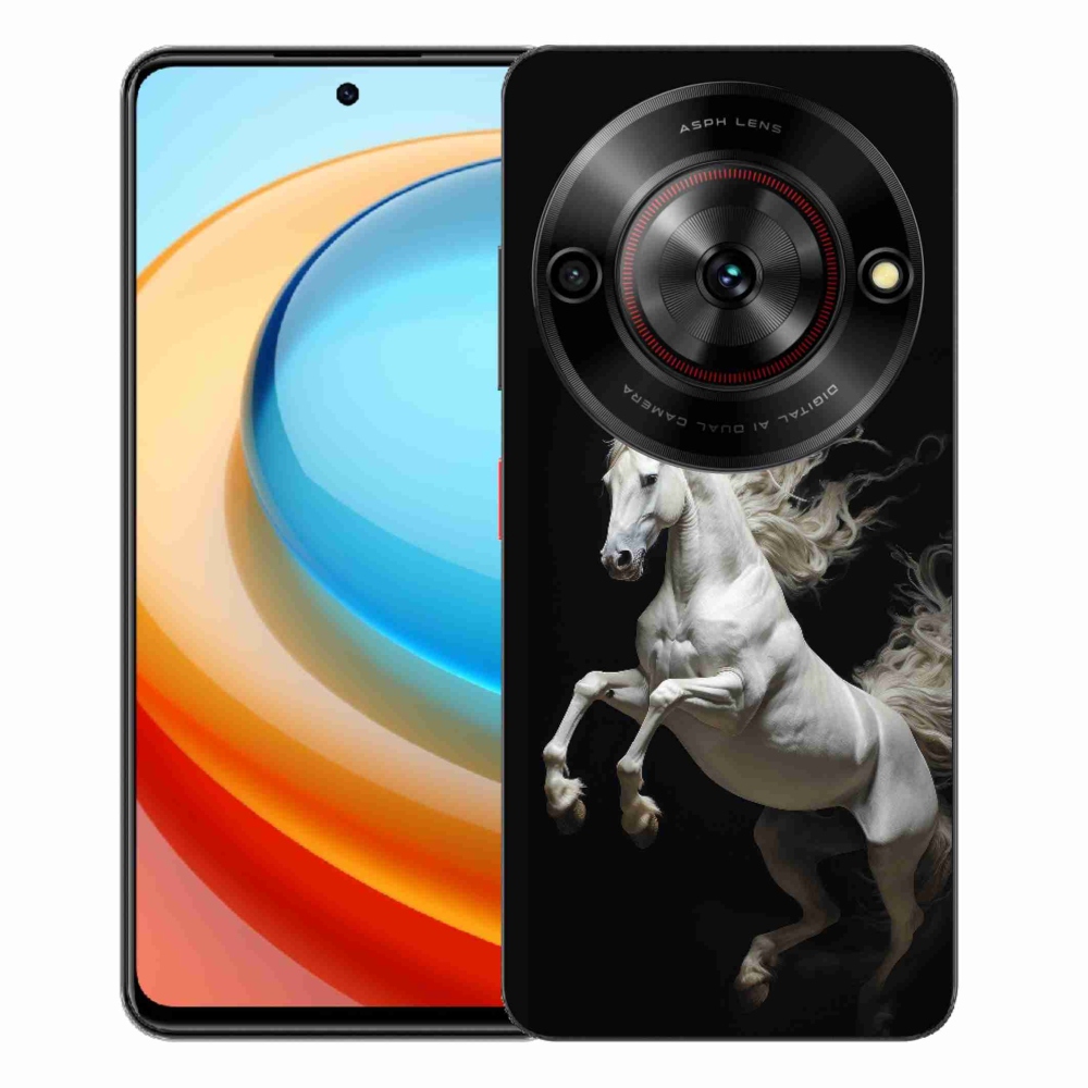 Gelový kryt mmCase na ZTE Blade A75 - bílý kůň 4