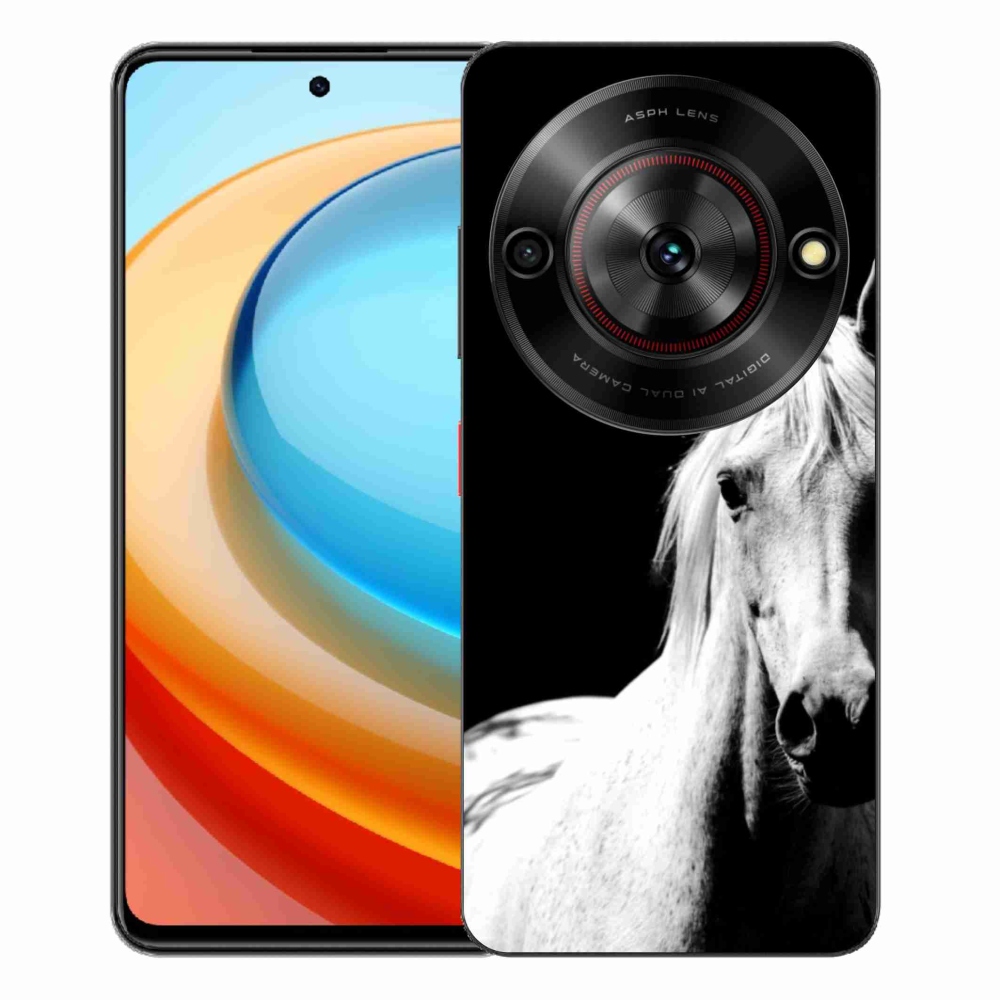 Gelový kryt mmCase na ZTE Blade A75 - bílý kůň 5