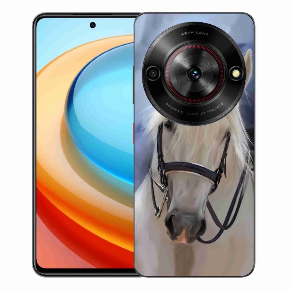 Gelový kryt mmCase na ZTE Blade A75 - bílý kůň