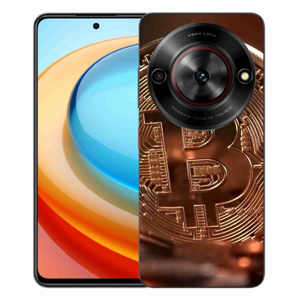 Gelový kryt mmCase na ZTE Blade A75 - bitcoin
