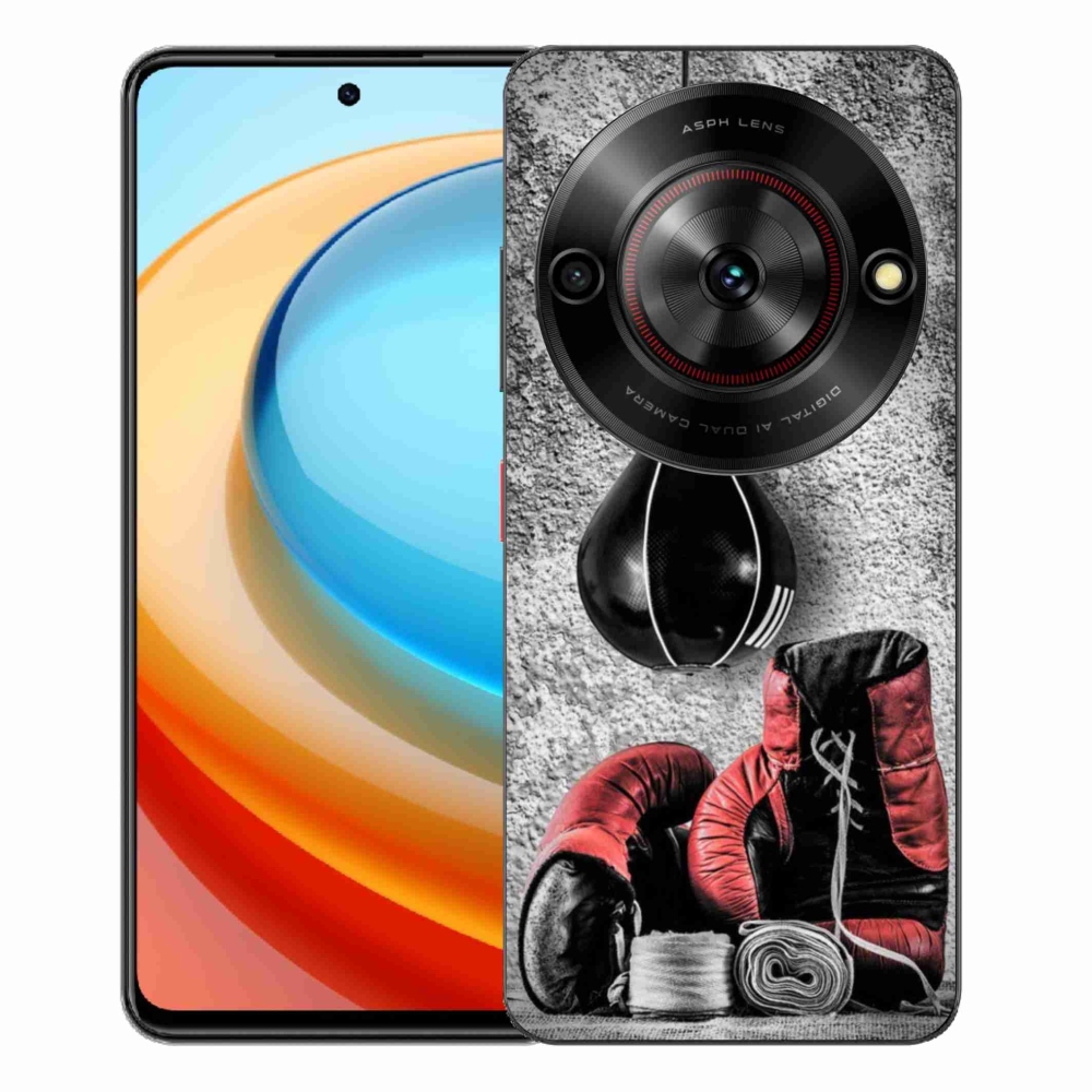 Gelový kryt mmCase na ZTE Blade A75 - boxovací pytel a rukavice