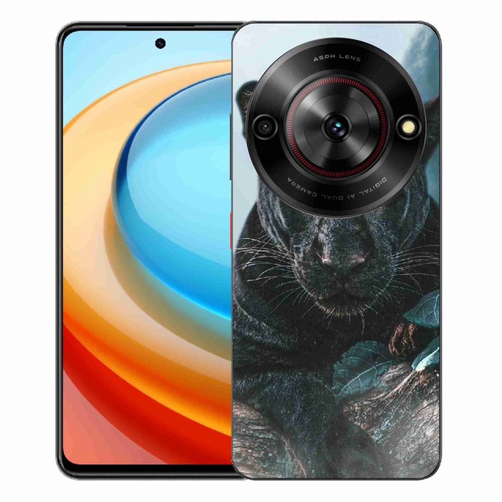 Gelový kryt mmCase na ZTE Blade A75 - černý panter