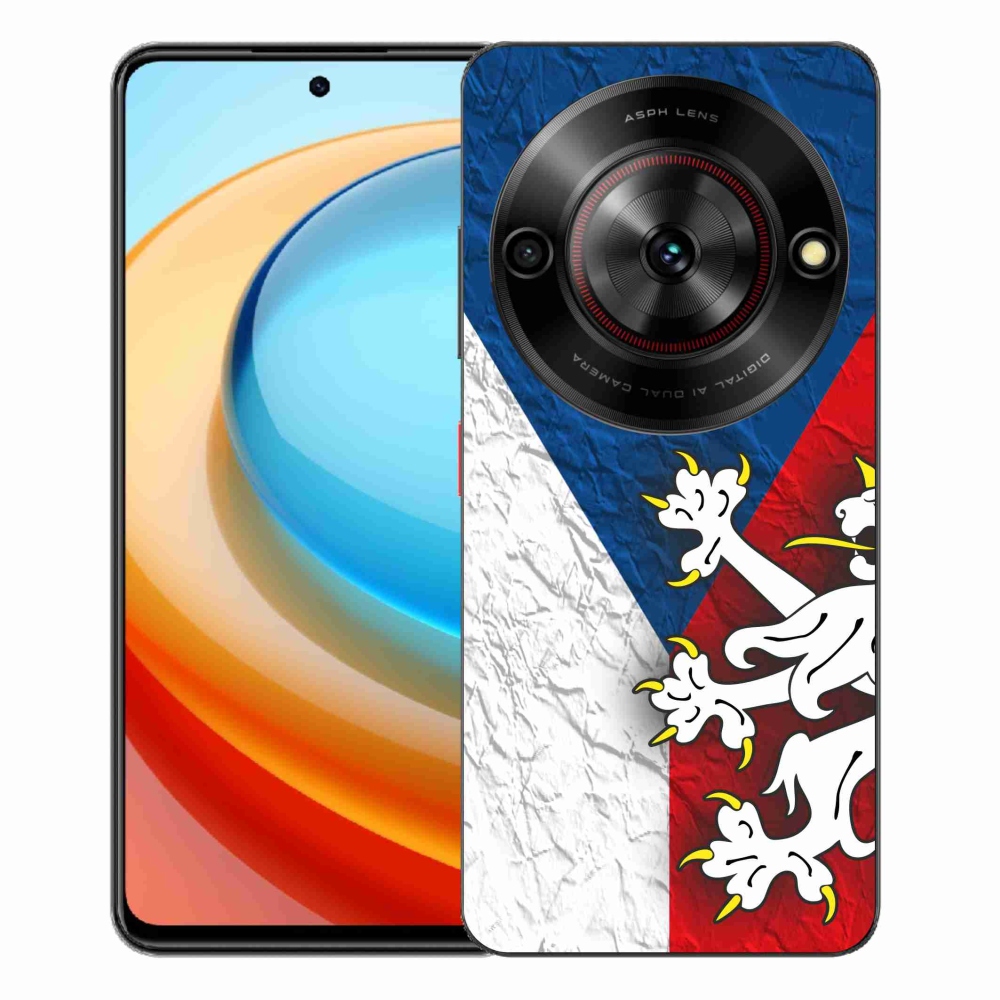 Gelový kryt mmCase na ZTE Blade A75 - česká vlajka 1