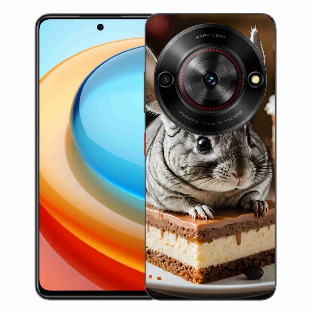 Gelový kryt mmCase na ZTE Blade A75 - činčila