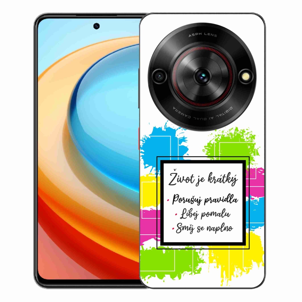 Gelový kryt mmCase na ZTE Blade A75 - citát 5 bílé pozadí