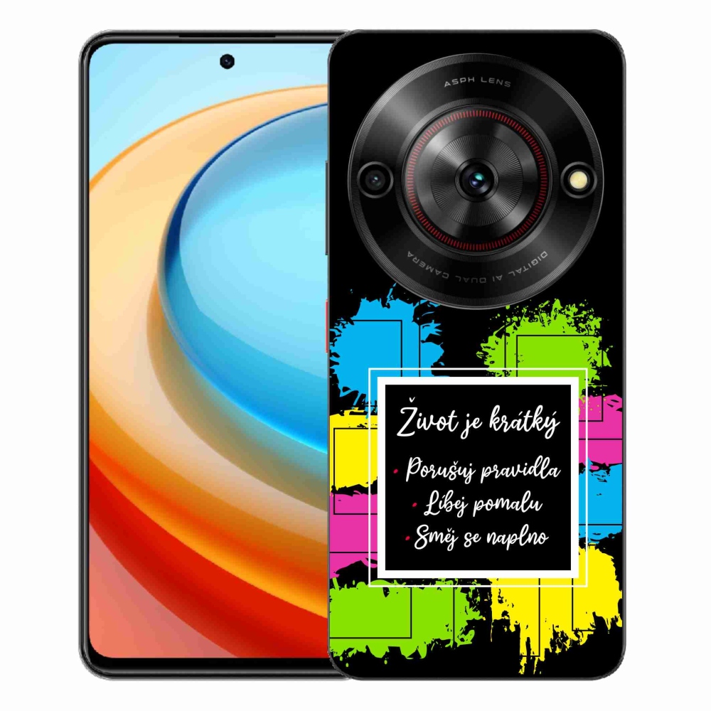 Gelový kryt mmCase na ZTE Blade A75 - citát 5 černé pozadí