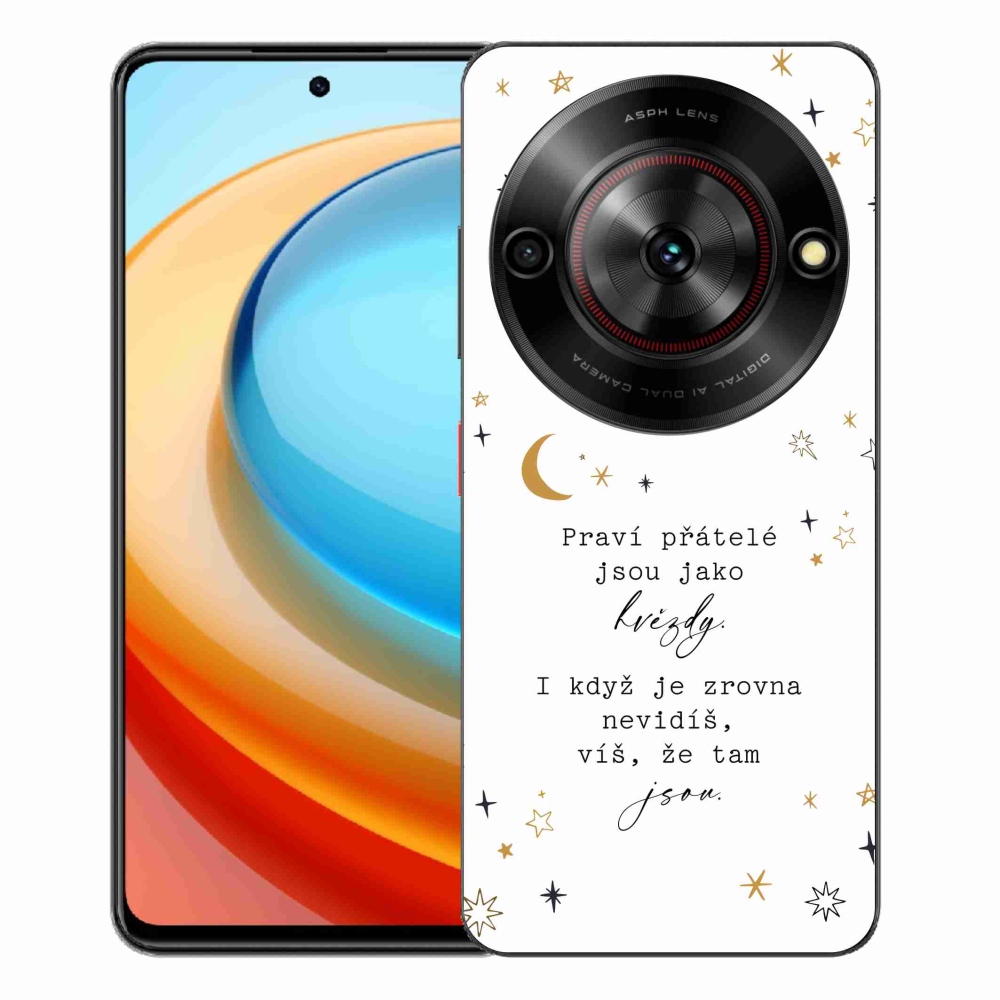Gelový kryt mmCase na ZTE Blade A75 - citát 6 bílé pozadí
