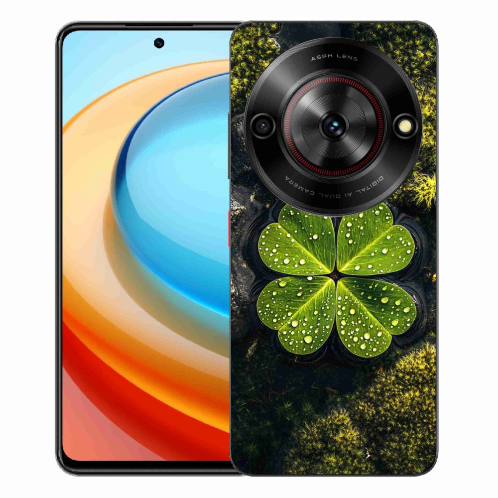 Gelový kryt mmCase na ZTE Blade A75 - čtyřlístek