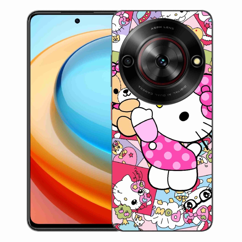 Gelový kryt mmCase na ZTE Blade A75 - cute kitty