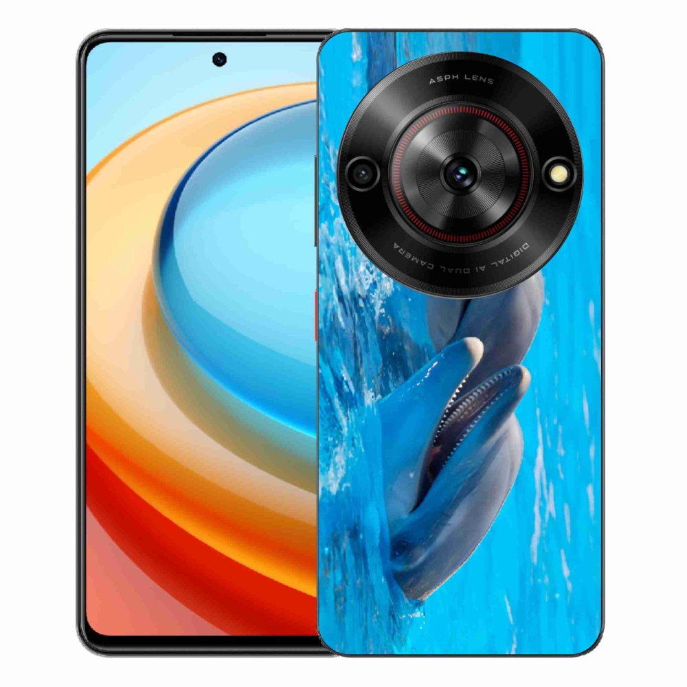 Gelový kryt mmCase na ZTE Blade A75 - delfíni
