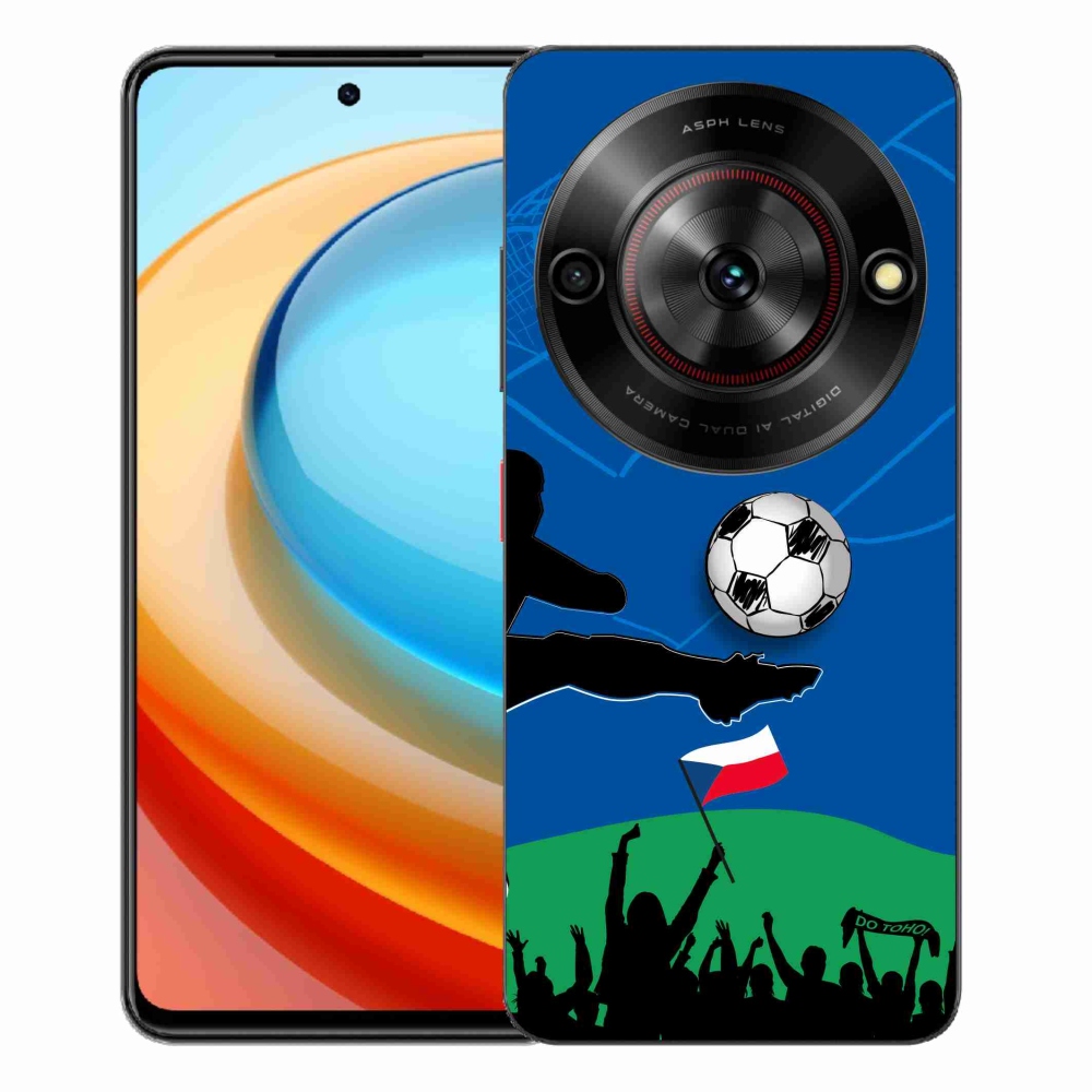 Gelový kryt mmCase na ZTE Blade A75 - fanoušci fotbalu
