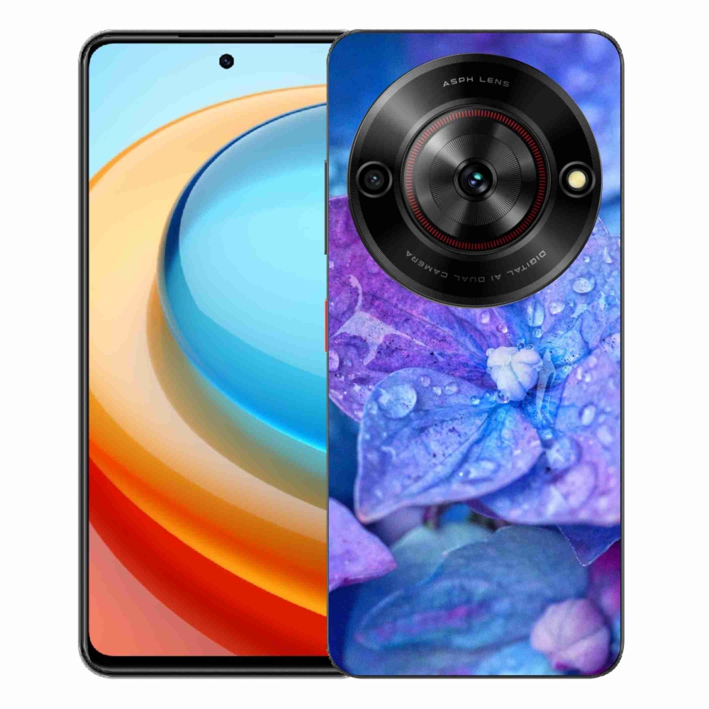 Gelový kryt mmCase na ZTE Blade A75 - fialový květ