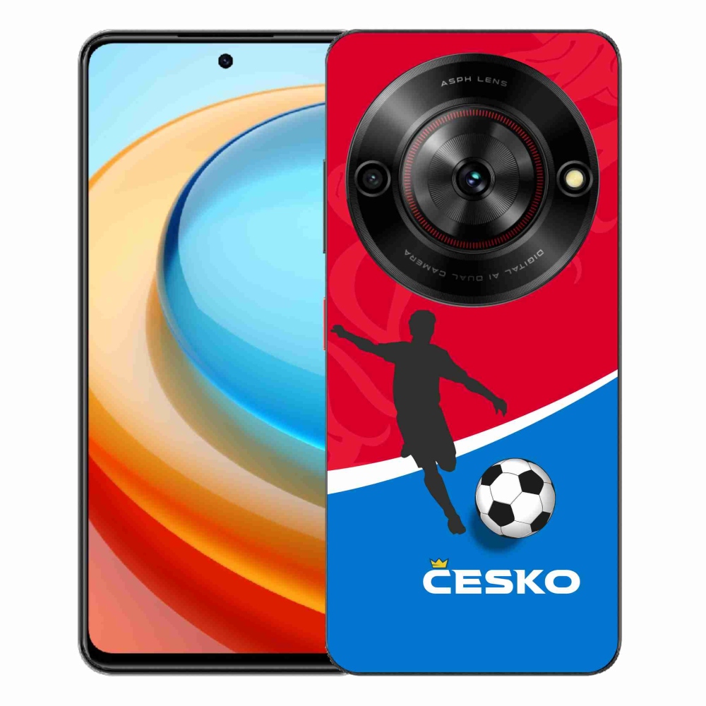 Gelový kryt mmCase na ZTE Blade A75 - fotbal Česko