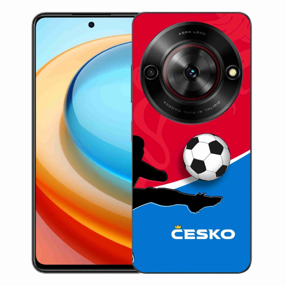 Gelový kryt mmCase na ZTE Blade A75 - fotbal Česko 2