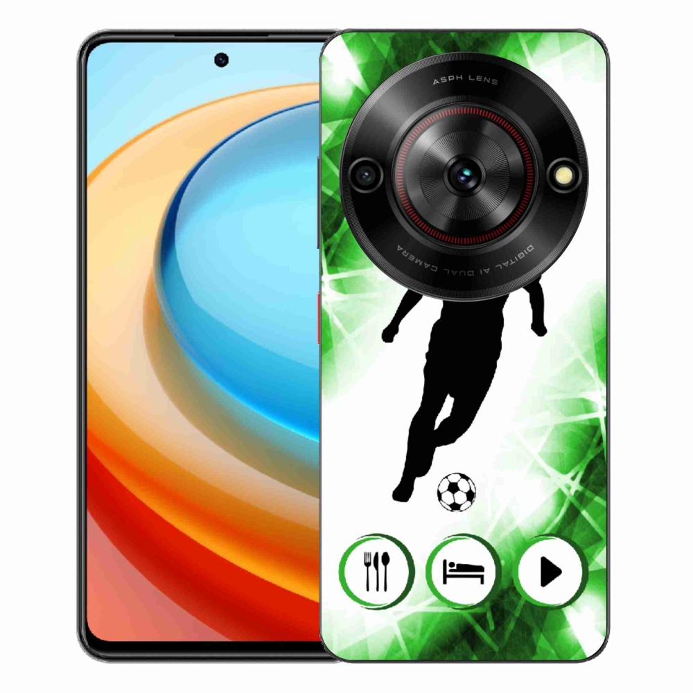 Gelový kryt mmCase na ZTE Blade A75 - fotbalista