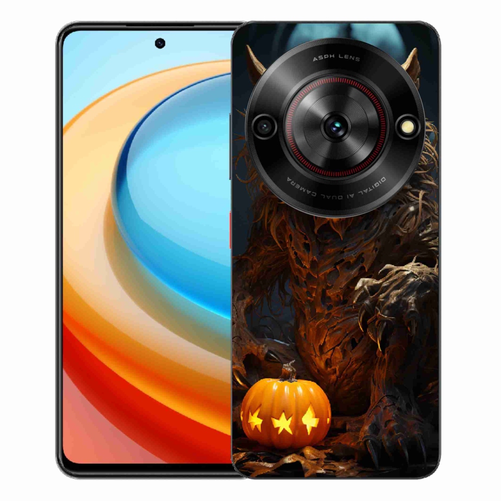 Gelový kryt mmCase na ZTE Blade A75 - halloweenská příšera
