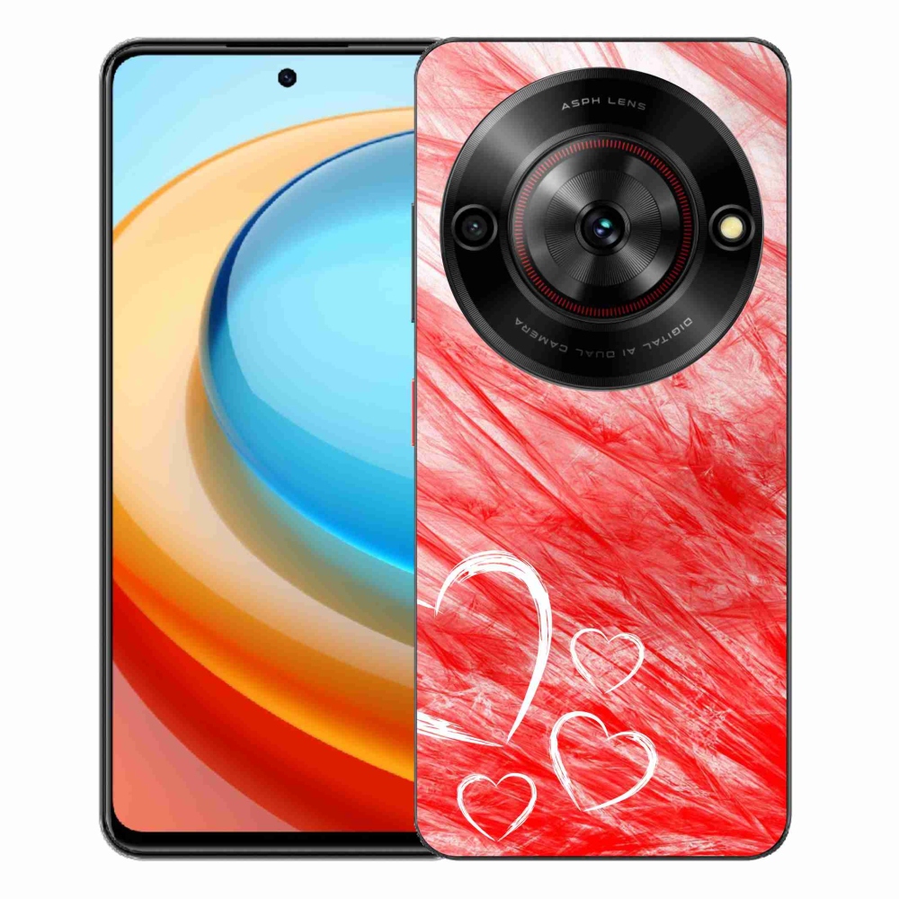 Gelový kryt mmCase na ZTE Blade A75 - heart