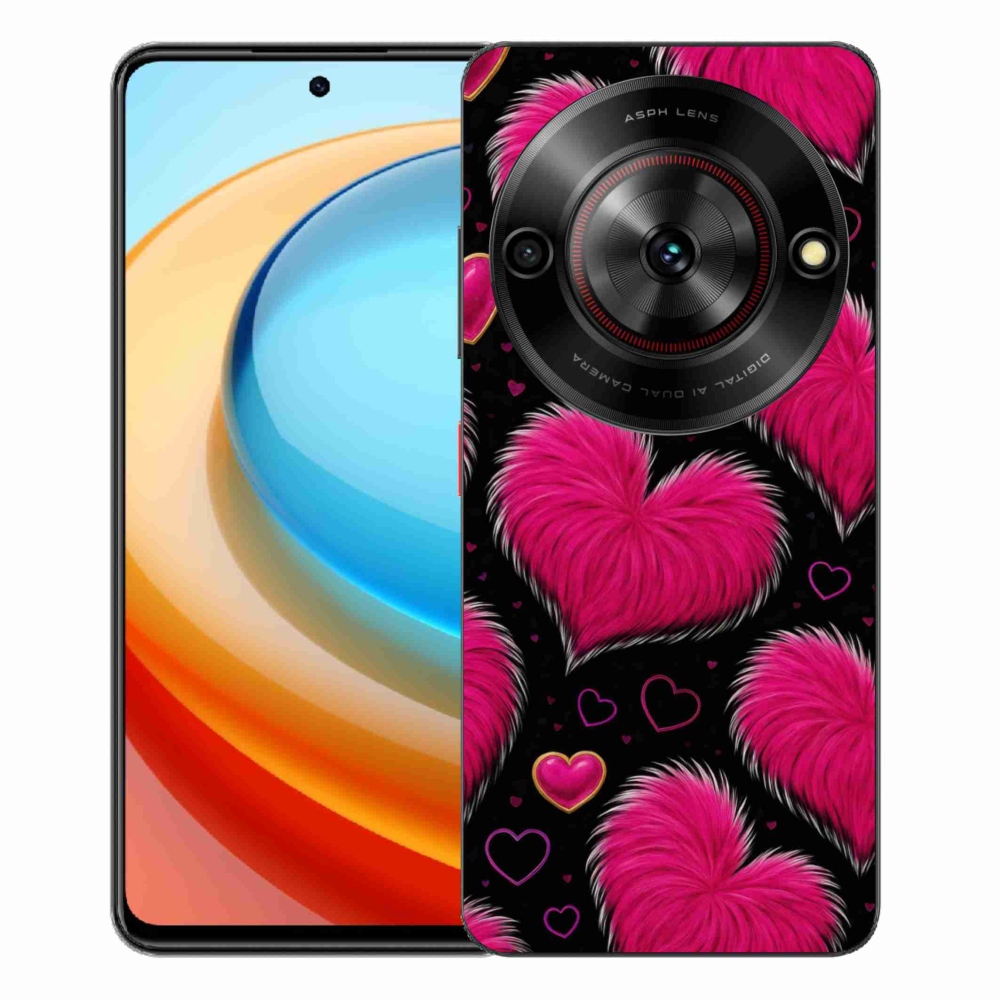 Gelový kryt mmCase na ZTE Blade A75 - hebká srdce