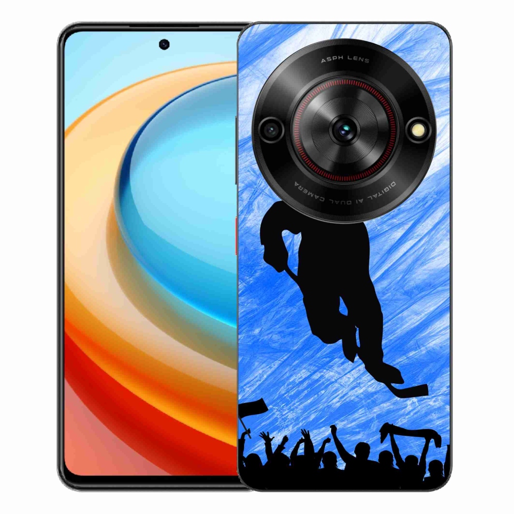 Gelový kryt mmCase na ZTE Blade A75 - hokejový hráč