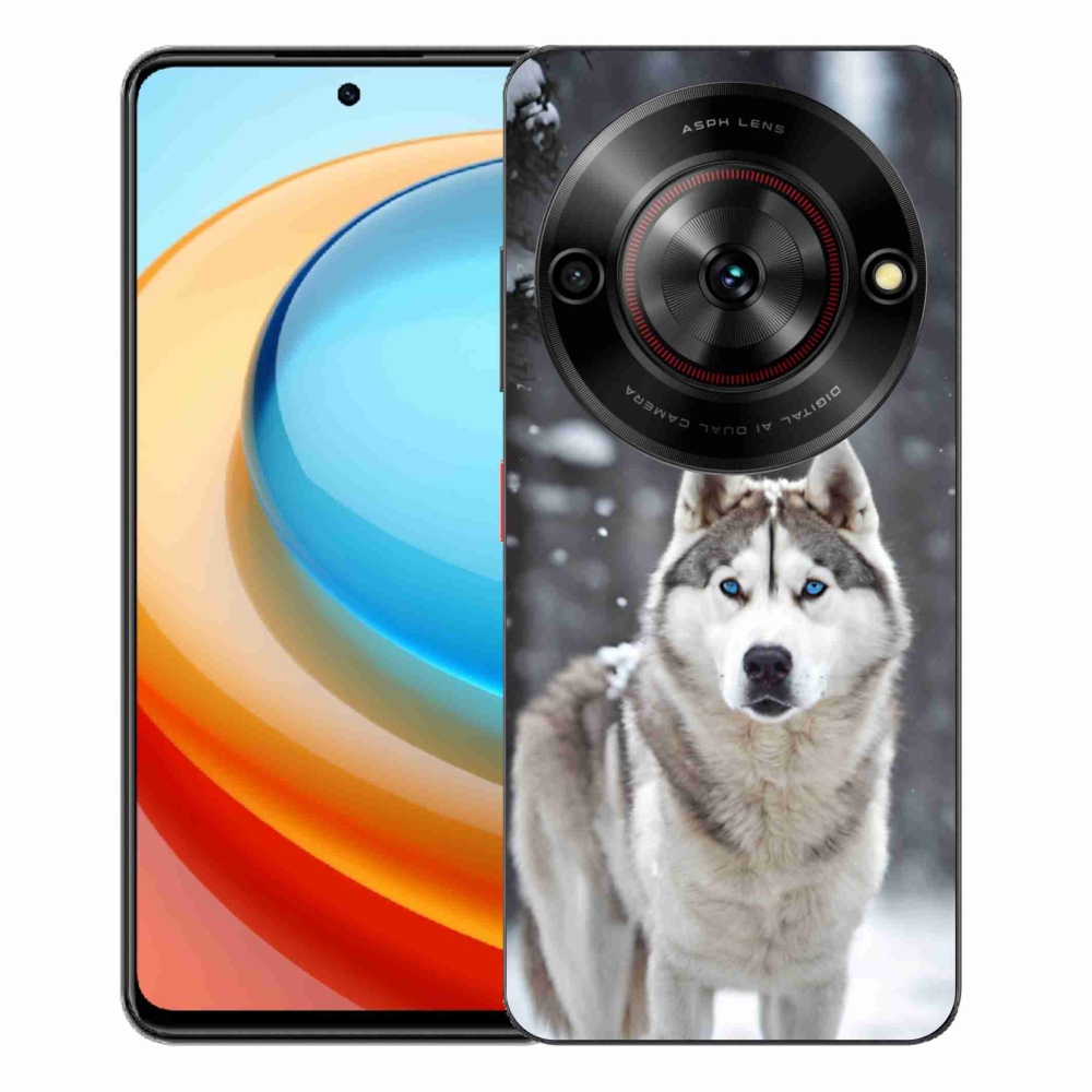 Gelový kryt mmCase na ZTE Blade A75 - husky 2
