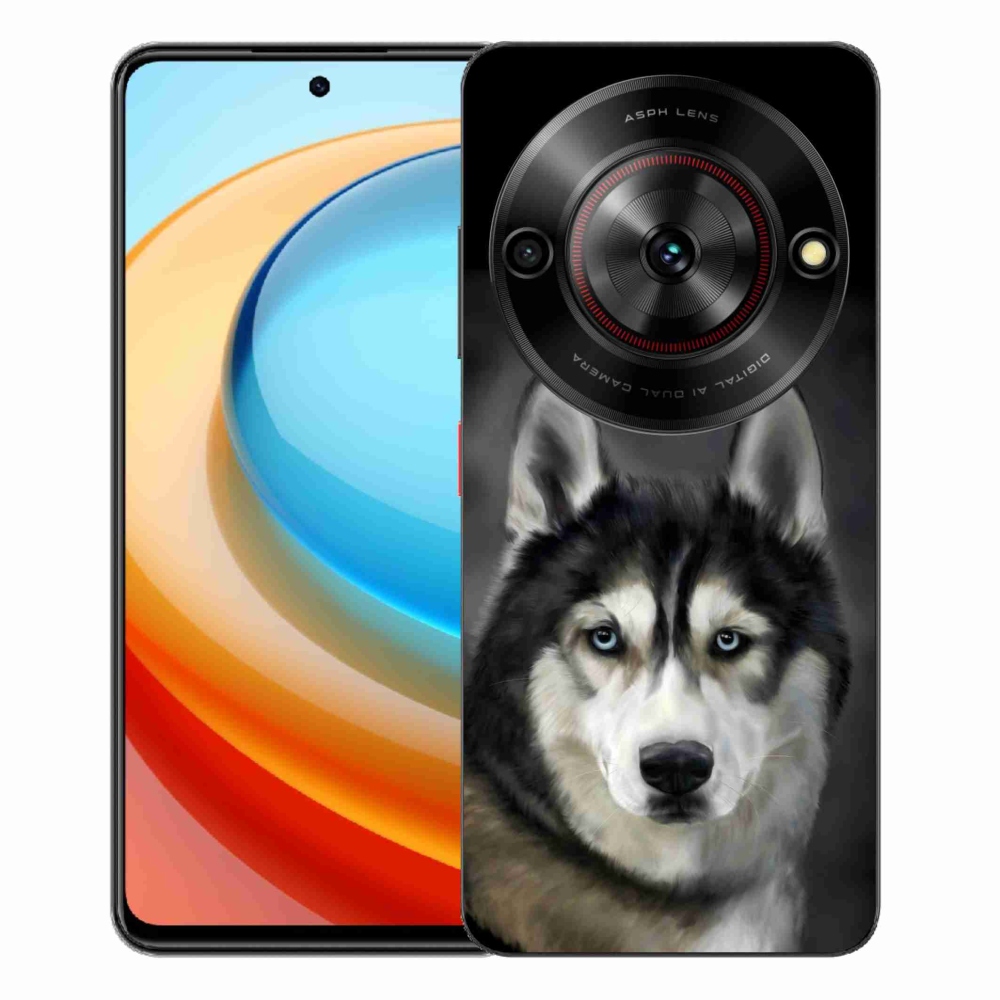 Gelový kryt mmCase na ZTE Blade A75 - husky