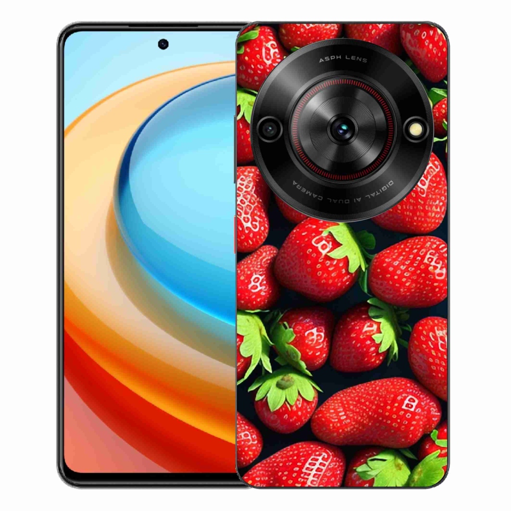 Gelový kryt mmCase na ZTE Blade A75 - jahody