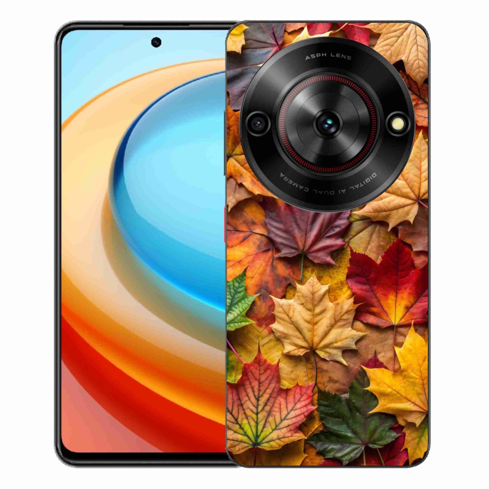 Gelový kryt mmCase na ZTE Blade A75 - javorové listy 2