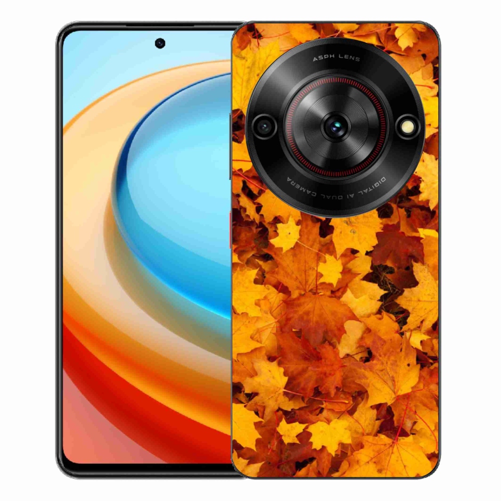 Gelový kryt mmCase na ZTE Blade A75 - javorové listy