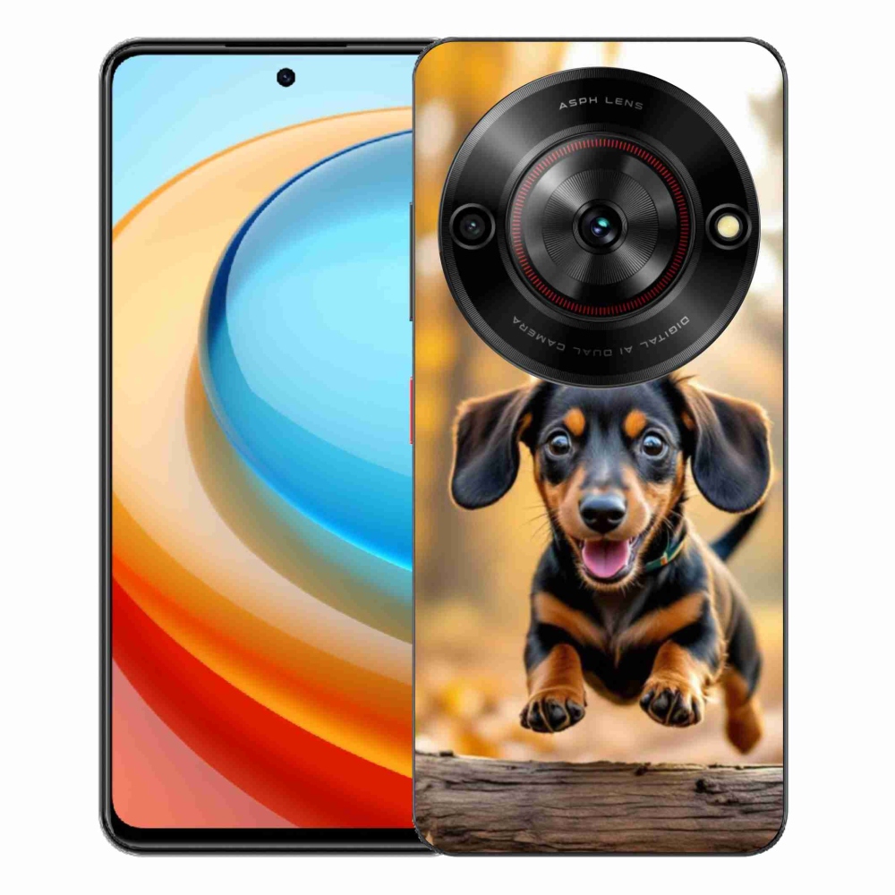 Gelový kryt mmCase na ZTE Blade A75 - jezevčík 2