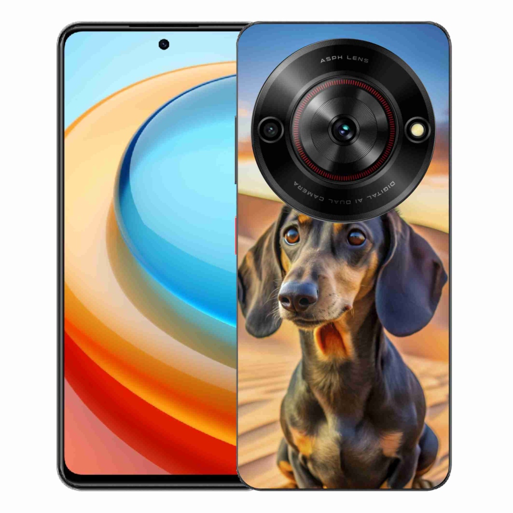 Gelový kryt mmCase na ZTE Blade A75 - jezevčík 3 