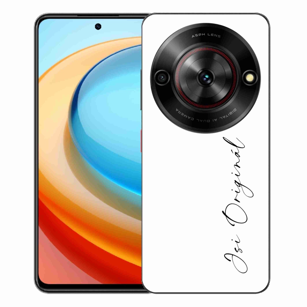 Gelový kryt mmCase na ZTE Blade A75 - jsi originál bílé pozadí