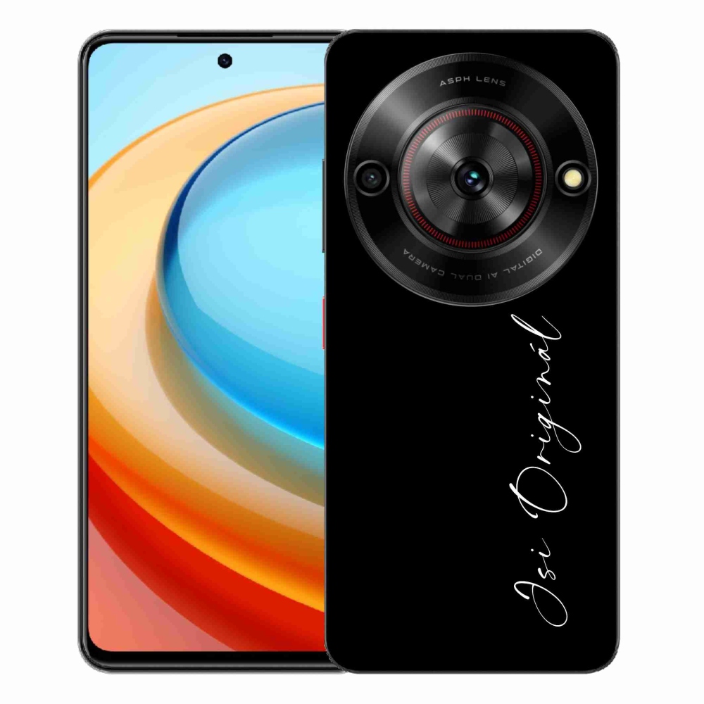 Gelový kryt mmCase na ZTE Blade A75 - jsi originál černé pozadí