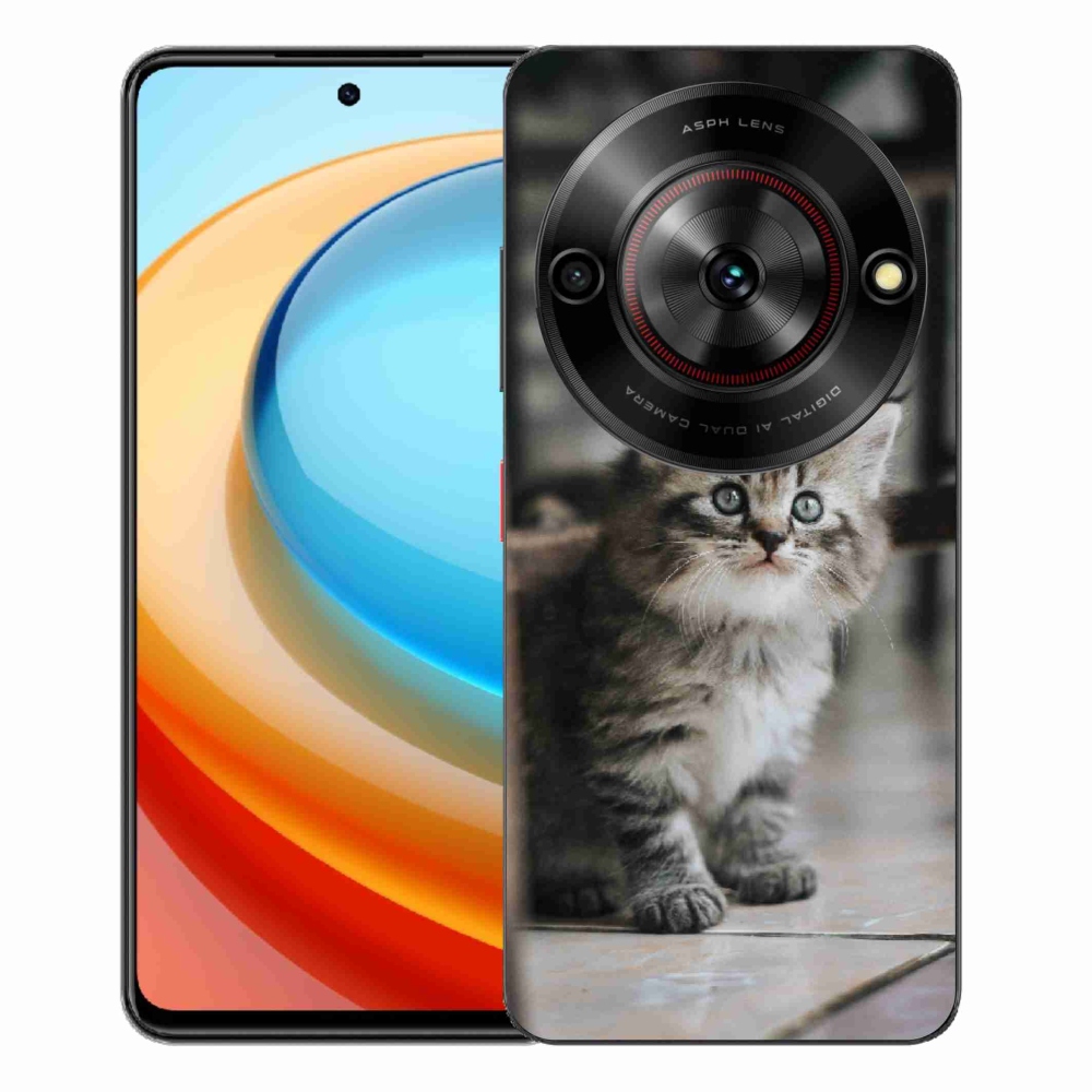 Gelový kryt mmCase na ZTE Blade A75 - koťátko