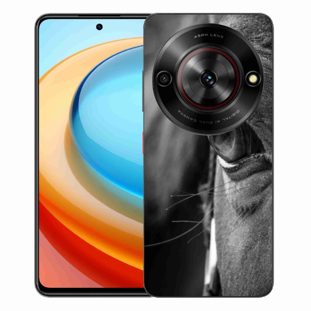 Gelový kryt mmCase na ZTE Blade A75 - koňský pohled