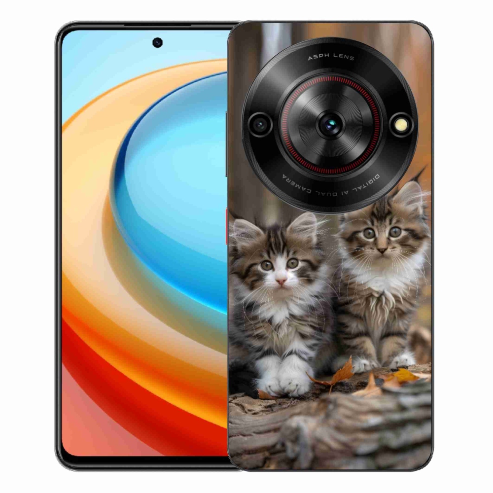 Gelový kryt mmCase na ZTE Blade A75 - kočičí duo 3