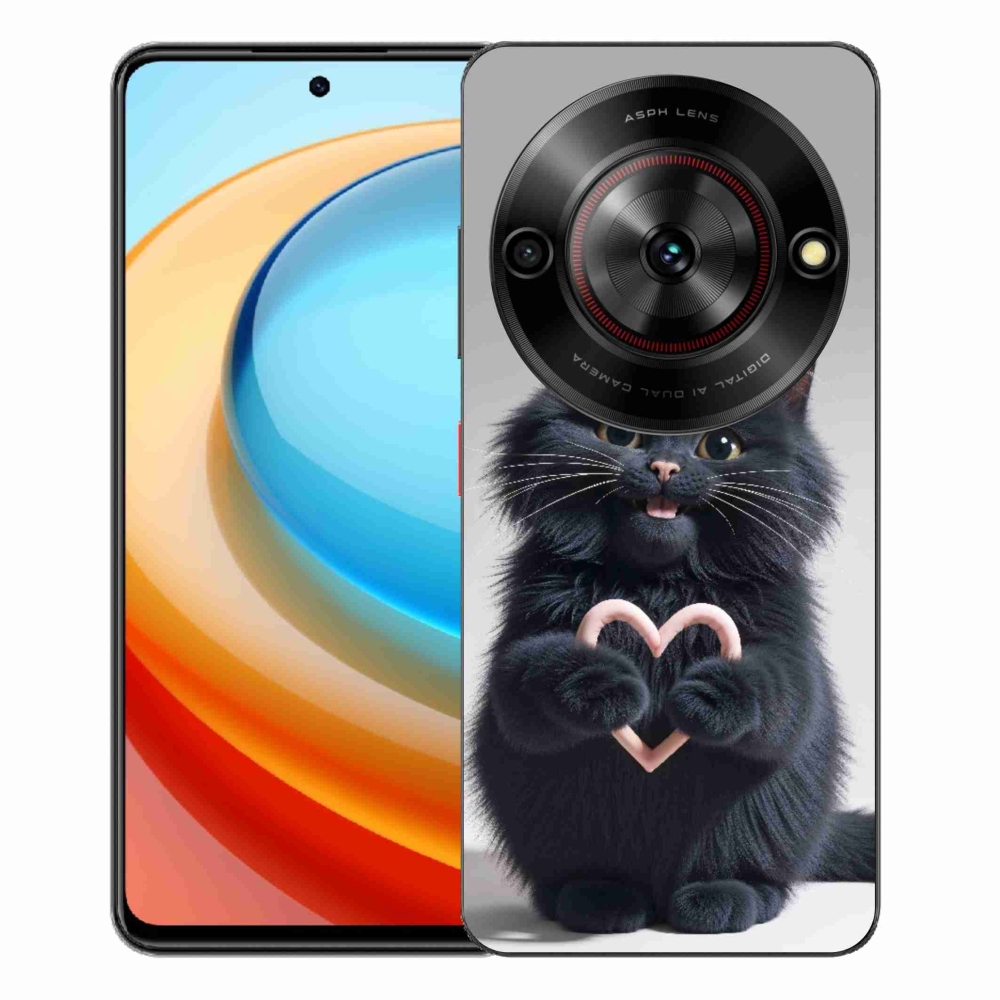 Gelový kryt mmCase na ZTE Blade A75 - kočičí láska 3