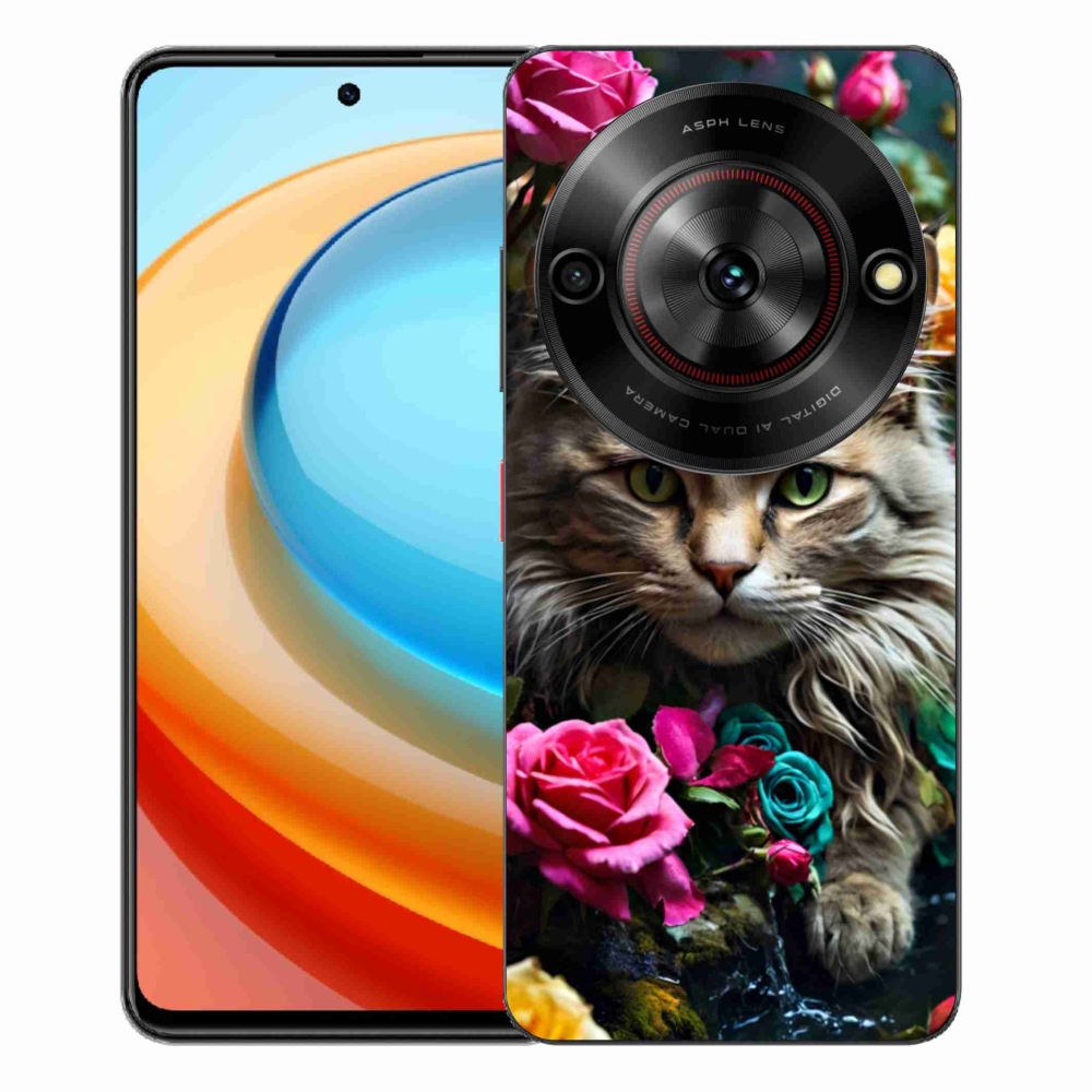 Gelový kryt mmCase na ZTE Blade A75 - kočíčí pohled 2
