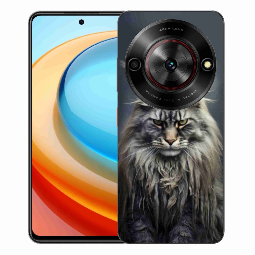 Gelový kryt mmCase na ZTE Blade A75 - kočíčí pohled 4