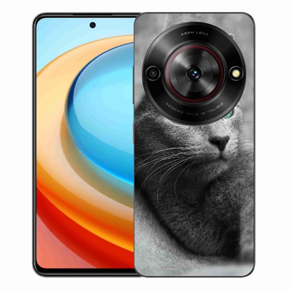 Gelový kryt mmCase na ZTE Blade A75 - kočka 2