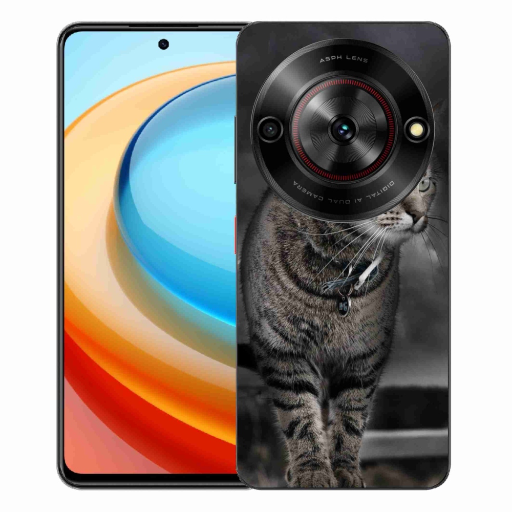 Gelový kryt mmCase na ZTE Blade A75 - kočka