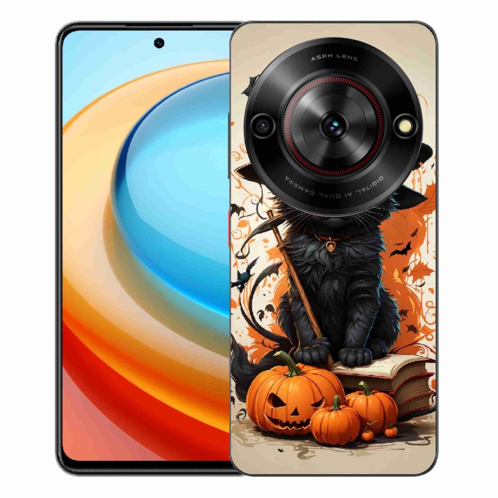 Gelový kryt mmCase na ZTE Blade A75 - kocour čaroděj