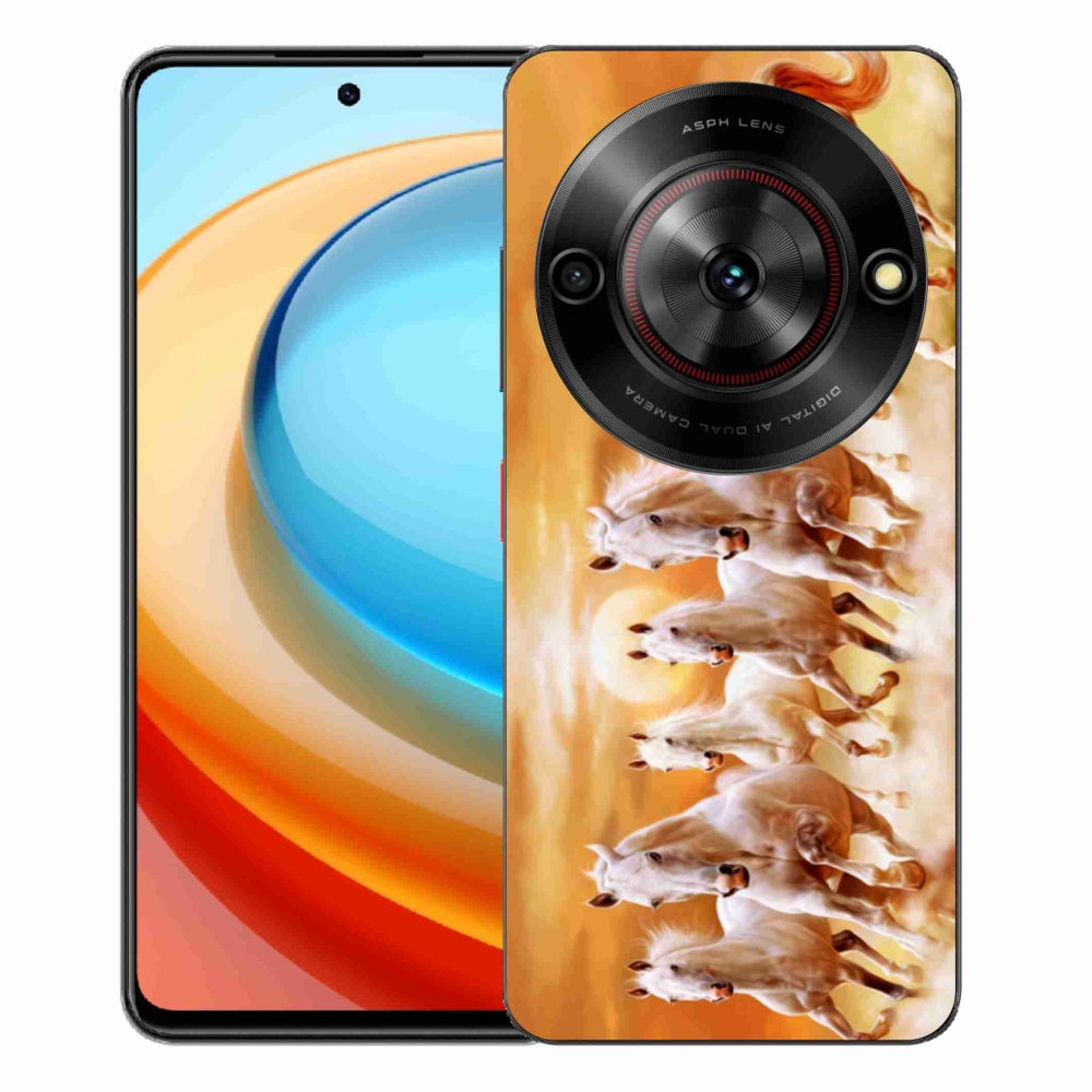Gelový kryt mmCase na ZTE Blade A75 - koně 2